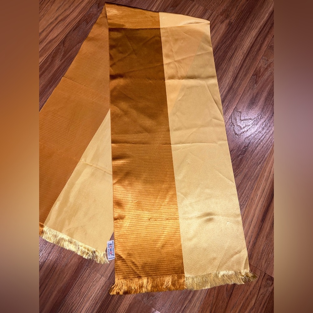 Beautiful two tone, vintage golden scarf